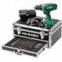 HIKOKI Perceuse Visseuse Percu 18V 2,5Ah + 100 accessoires - KC18DJLFZ