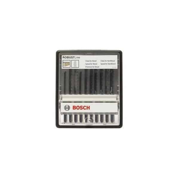 BOSCH Coffret 10 lames scie sauteuse Bois ROBUST Line - 2607010540