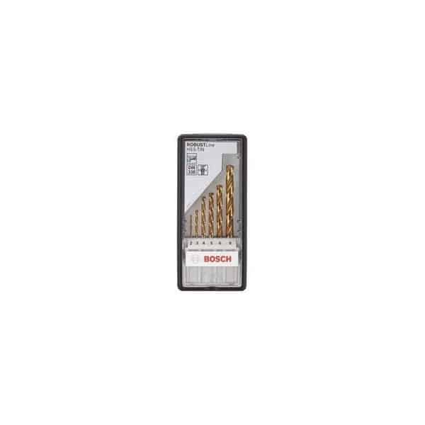 BOSCH coffret 6 forets metaux rectifiés HSS-tin - 2607010530