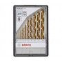 BOSCH coffret 10 forets metaux rectifiés HSS-tin - 2607010536