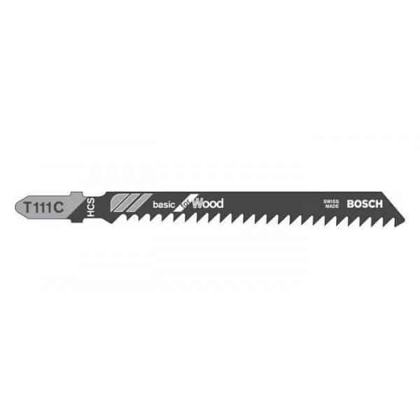 BOSCH 5 lames de scie sauteuse bois T111C 2608630033