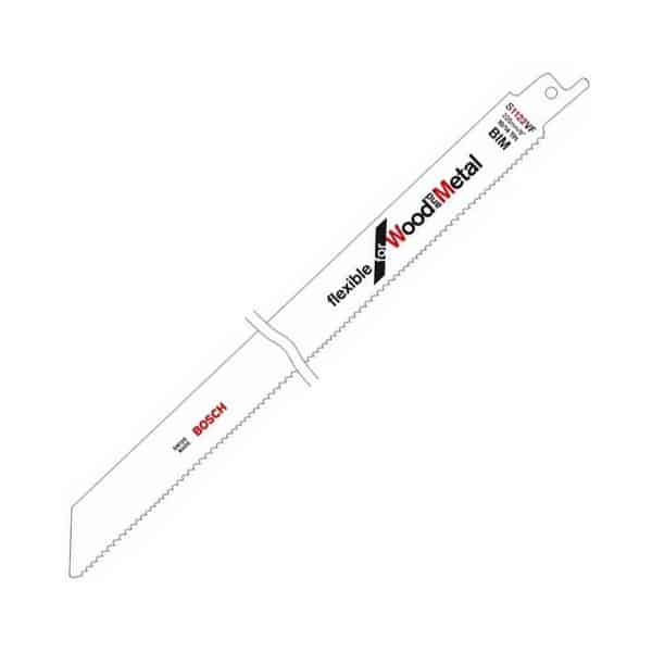 BOSCH carte de 5 lames de scie sabre Bois / Métal S1222VF - 2608656022