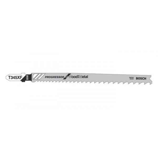 BOSCH 5 lames de scie sauteuse bois/metal T345XF - 2608634994
