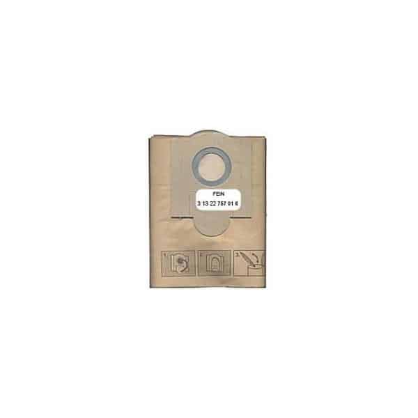 FEIN 5 sacs papier "extra fin" pour DUSTEX 25 réf. 31322757016
