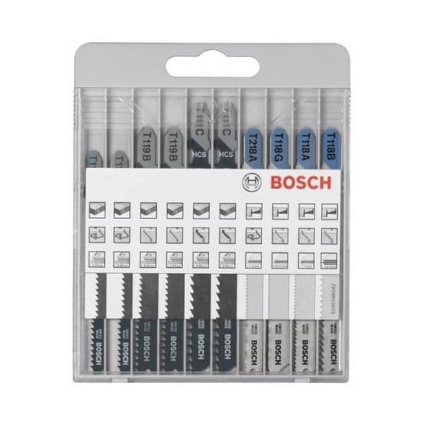 BOSCH 10 lames pour scie sauteuse Xpro Wood et Metal - 2607010630