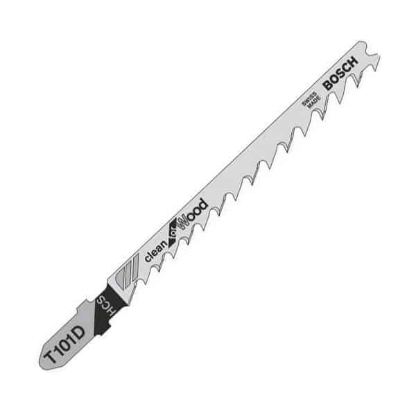 BOSCH 5 lames de scie sauteuse Bois T101D - 2608630032