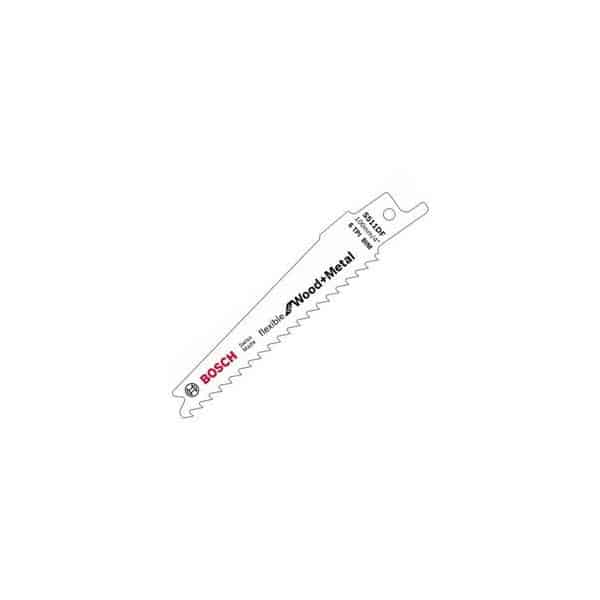 BOSCH Lame de scie sabre courte flexible pour Bois & Métal - S511DF