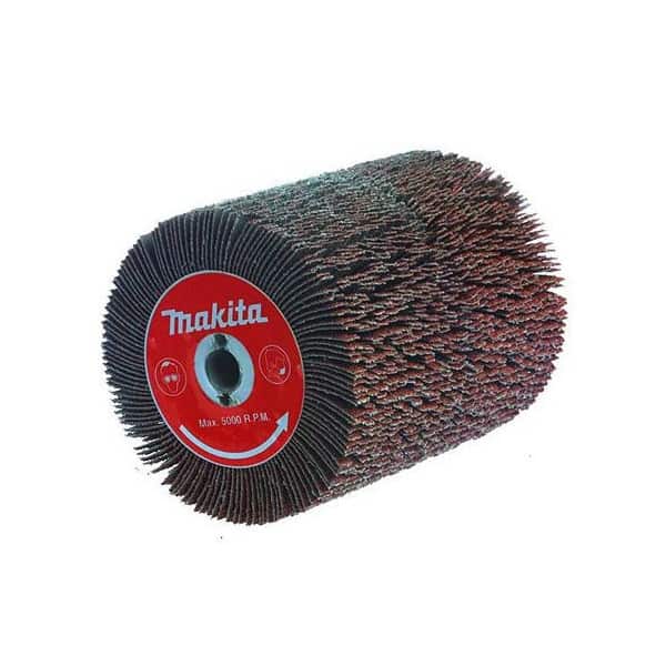 MAKITA Brosse abrasive à lamelles fendues pour décapeur à  rouleau 9741