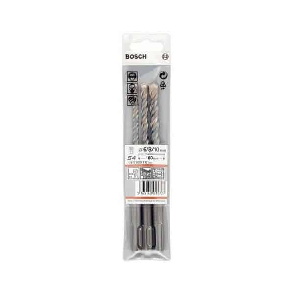 BOSCH 3 Forets béton SDS-plus S4L Ø 6-8-10 mm - 1617000117
