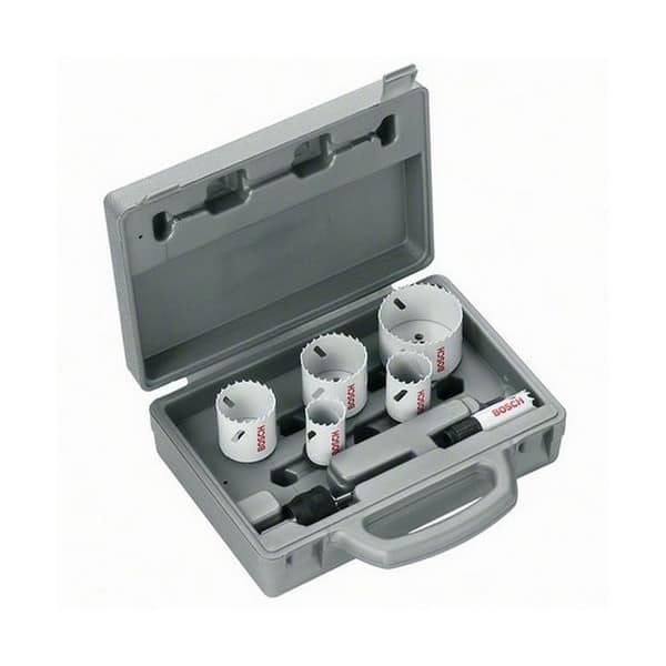 BOSCH Coffret électricien 8 pièces Scies trépan Progressor + Power Change