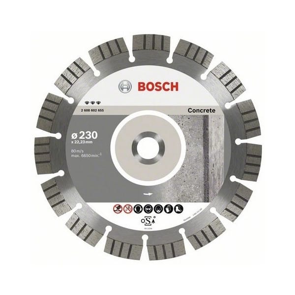 BOSCH Disques à tronçonner diamantés spécial béton - Best for Concrete