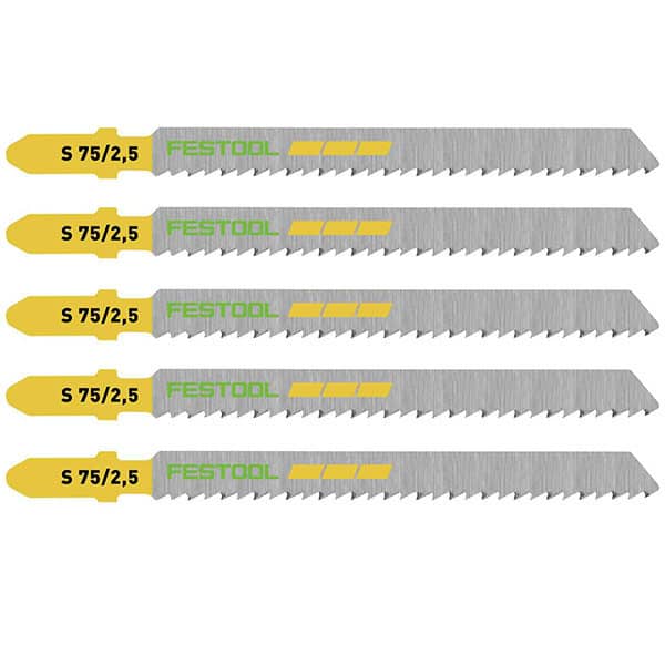 FESTOOL 5 lames de scie sauteuse bois S75/2,5/5 - 204256