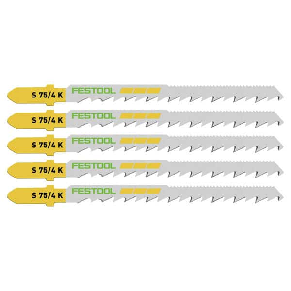FESTOOL Lame de scie sauteuse bois S 75/4 K/5 (x5) - 204265