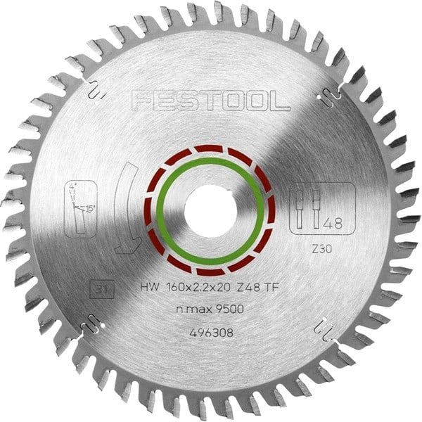 FESTOOL Lame de scie circulaire Ø 160 spéciale TF48 - 496308