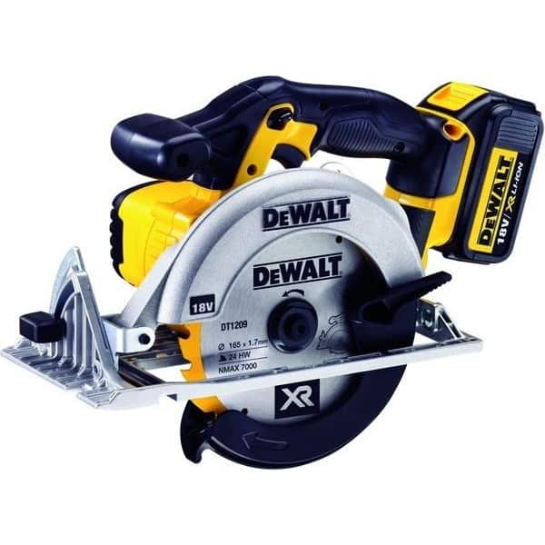 DEWALT Scie circulaire Ø 165mm 18V 4Ahx2 Li-Ion XR - DCS391M2
