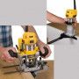 DEWALT Défonceuse et affleureuse 900 W Ø 6/8mm - D26204K