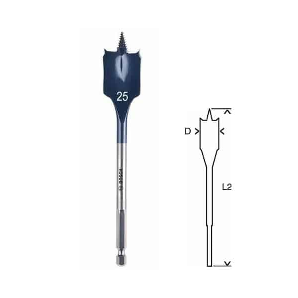 Bosch Mèches plates 152 mm SelfCut Speed