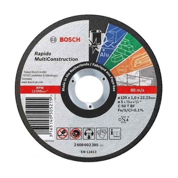 BOSCH Disque à tronçonner Droit - Rapido - MultiConstruction