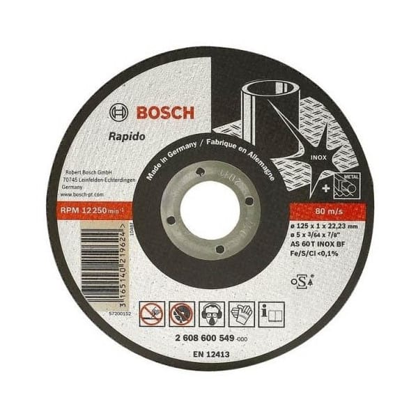 BOSCH Disque à tronçonner Droit - Rapido INOX