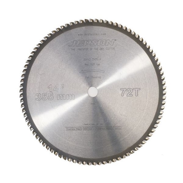 JEPSON Lame de scie carbure Ø355mm - Acier/Inox moyen - 600580