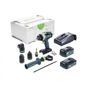 Perceuse visseuse à à percussion tpc 18/4 5,0/4,0 i-set/xl 577622 festool
