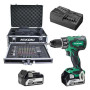 HIKOKI Perceuse visseuse percu 18V 5Ah DV18DBSL +100 Acc. - KC18DVZ