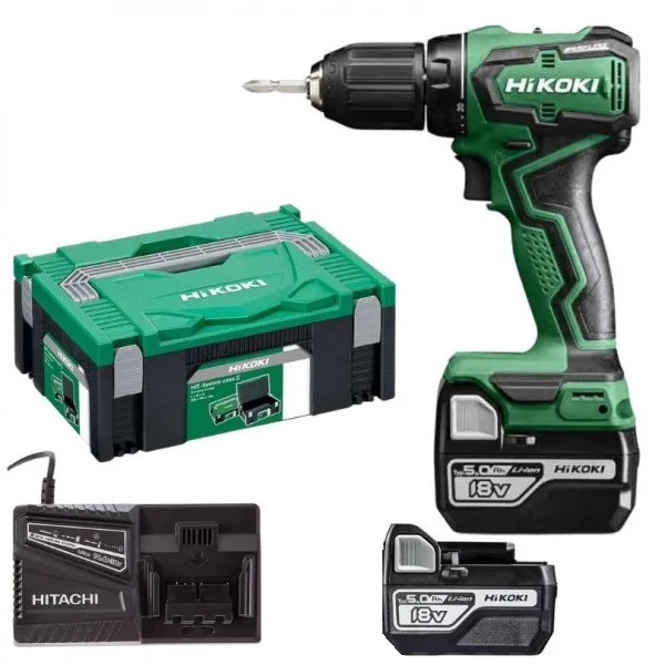 HIKOKI Perceuse Visseuse 18V 5.0 Ah 55 Nm - DS18DDWPZ