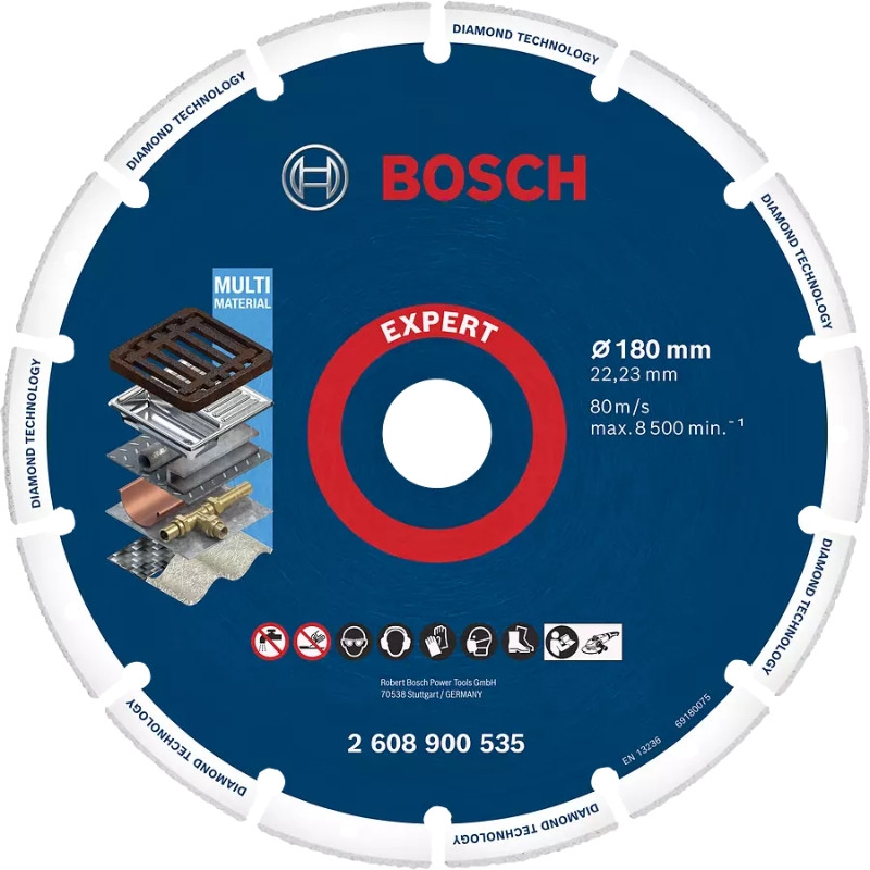 Bosch Disque à tronçonner diamanté Standard for Universal 180 x 22