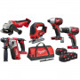 MILWAUKEE Pack 5 outils 18V 3x5Ah - M18BPP5A-503A - 4933472243