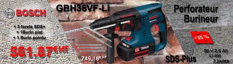 Perforateur Bosch GBH36VF-LI