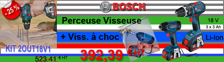 Perceuse Visseuse Bosch KIT2OUT18V1