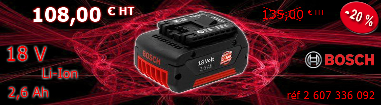 Batterie Bosch 2.6 Ah