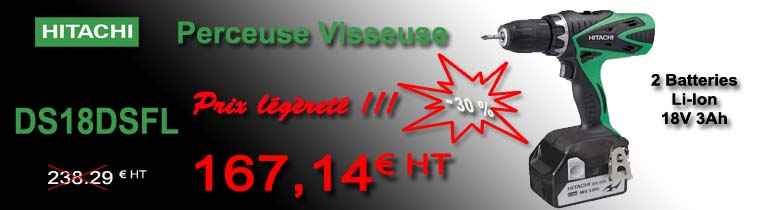 Perceuse Visseuse HITACHI DS18DSFL