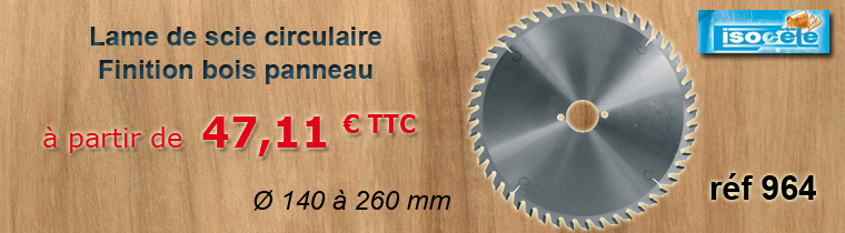 Lame scie Isocèle
