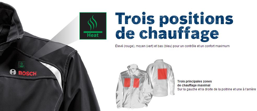 Veste chauffante Bosch, l'idéal pour les chantiers extrêmes !