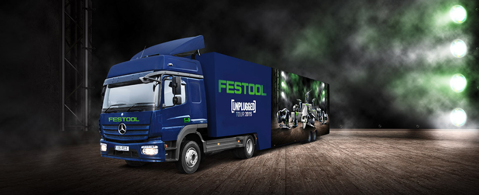 camion de démonstration festool Roadshow 2015
