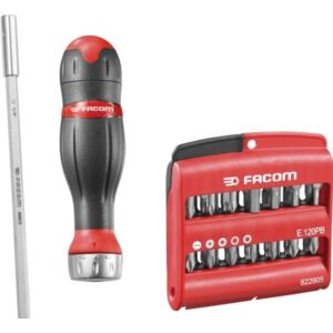 coffret facom pièces vis et tournevis a clicquet