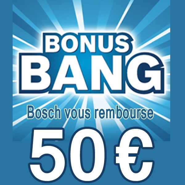 offre de remboursement de 50€ de bosch