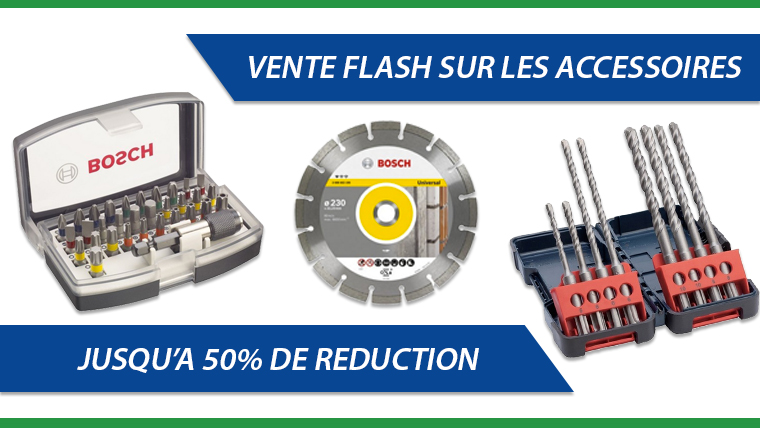 visuel des ventes flash sur les accessoires et consommables