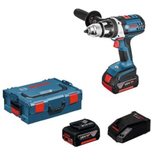 BOSCH Perceuse visseuse 18V - GSR18VE-2LI 4Ah avec ses accessoires et son coffret de rangement