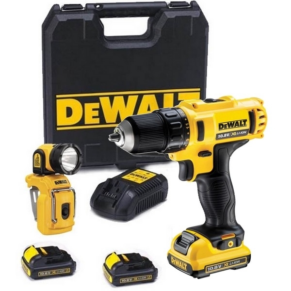 DEWALT Perceuse Visseuse +lampe 10,8V Li Ion