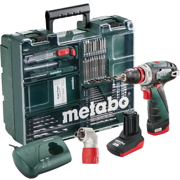 METABO Perceuse visseuse 10.8V + set de 63 accessoires