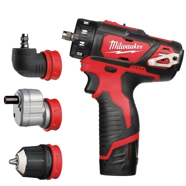 MILWAUKEE Perceuse Visseuse 4 en 1 - M12 BDDXKIT-202X