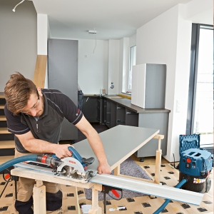 utilisation de la scie circulaire bosch