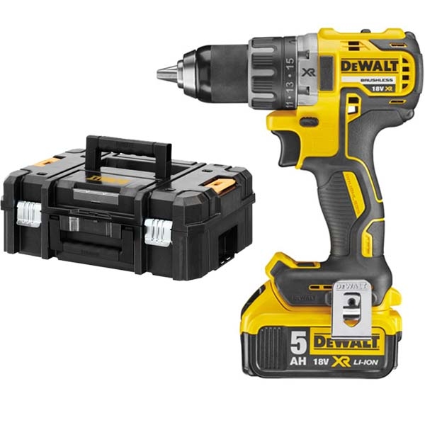 DEWALT Perceuse visseuse 18V 5Ah et sa malette de transport TSTAK