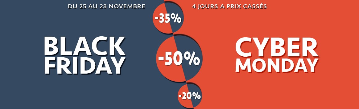 Black Friday et Cyber Monday chez Guédo