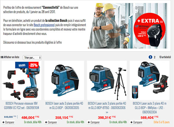 Offre Connectivité - Promotion Bosch