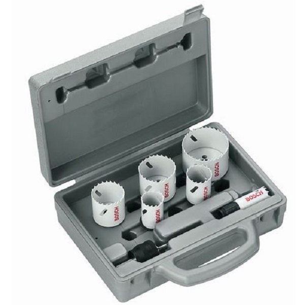 BOSCH Coffret 9 pièces Scies trépan Progressor + Power Change Plombier/Carreleur