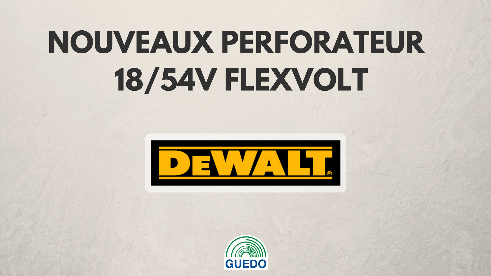 Guedo dewalt perforateur