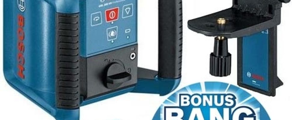 BOSCH Laser rotatif auto H et V 300 m GRL300HV 0601061501 et son offre Bonus Bang 100€ remboursé